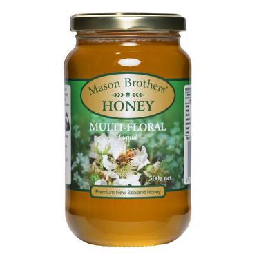 Mason Brothers MultiFloral Liquid Honey Jar 500g