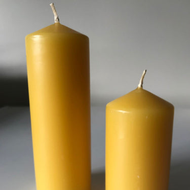 beeswax candle pillar